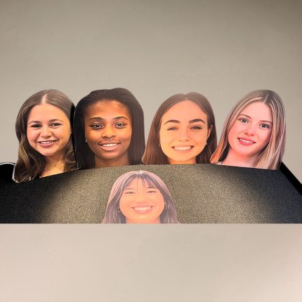Custom Big Head photo cutouts for sports fans and graduations in Oxnard