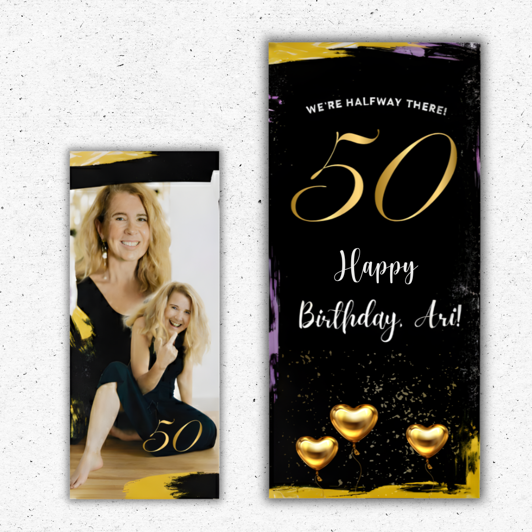 Custom birthday backdrops and party props printed locally in Oxnard for milestones and themed celebrations.