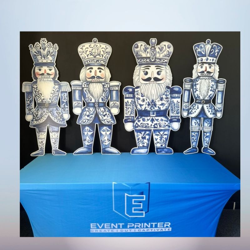 nutcracker cutouts blue white christmas decor foam board Oxnard