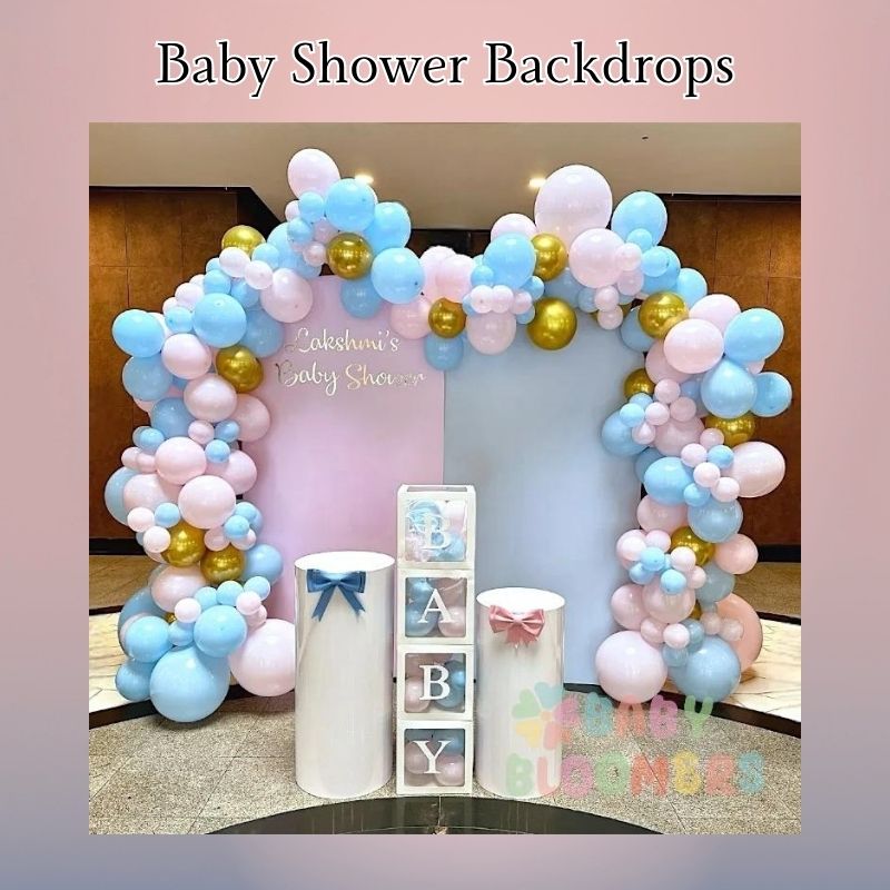 Baby shower character cutouts with themed props and party decorations in Ventura County California