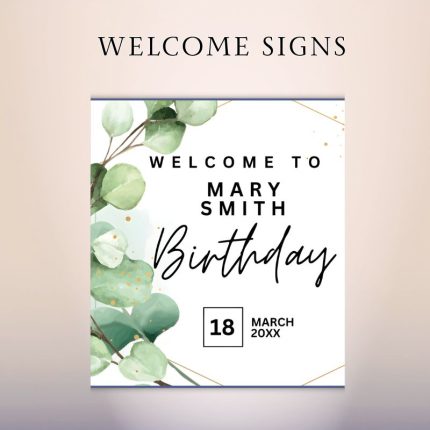 birthday welcome sign personalized party entrance sign oxnard ventura camarillo