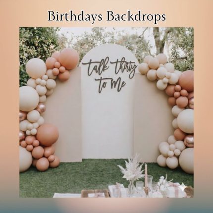custom birthday backdrop display with themed decor and event setup in Oxnard California