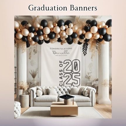 Custom graduation banner for student celebration in Oxnard California