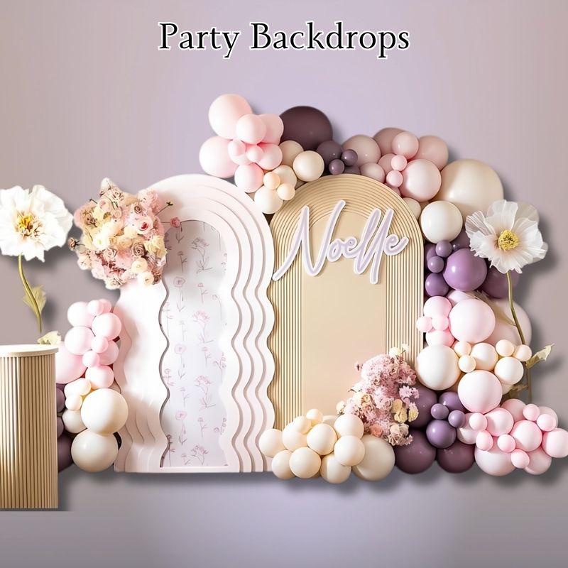 Layered Arch Party Backdrop Oxnard Custom Printed Panel Display party backdrop panels with layered arch shapes custom printed display in Oxnard California