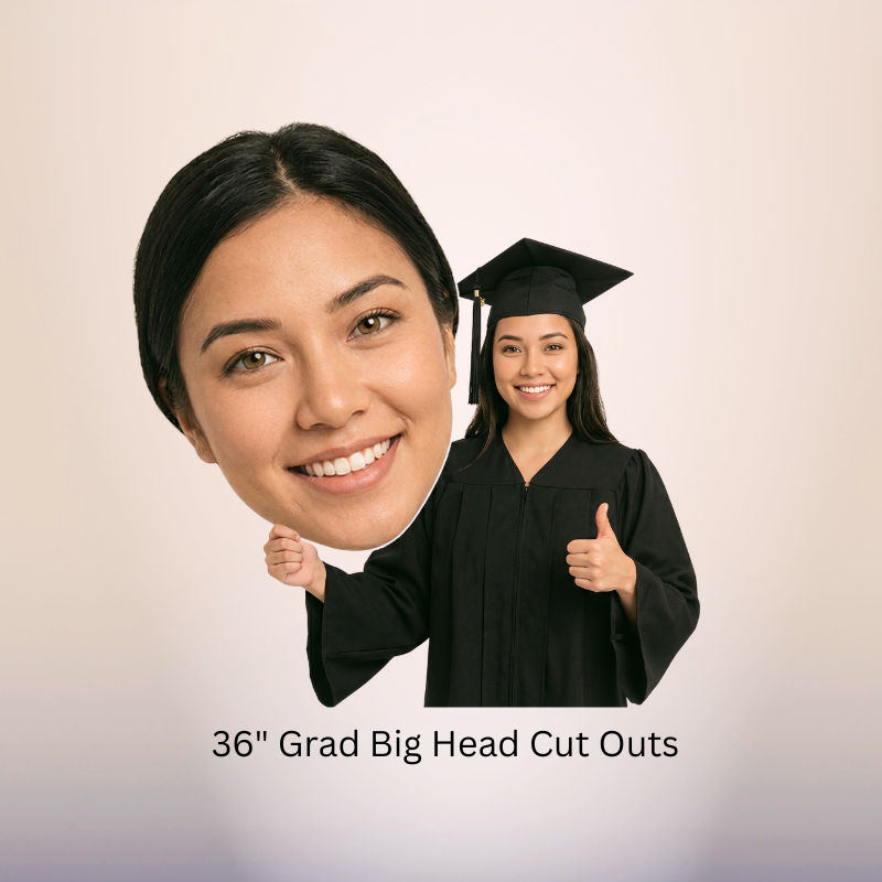 36 inch graduation big head cut outs for graduation celebrations