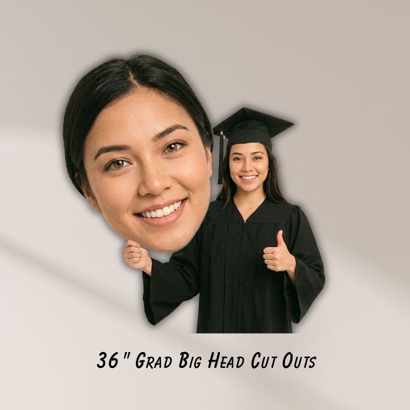 36 Inch Graduation Big Head Cut-Outs 36 inch graduation big head cut outs for graduation celebrations