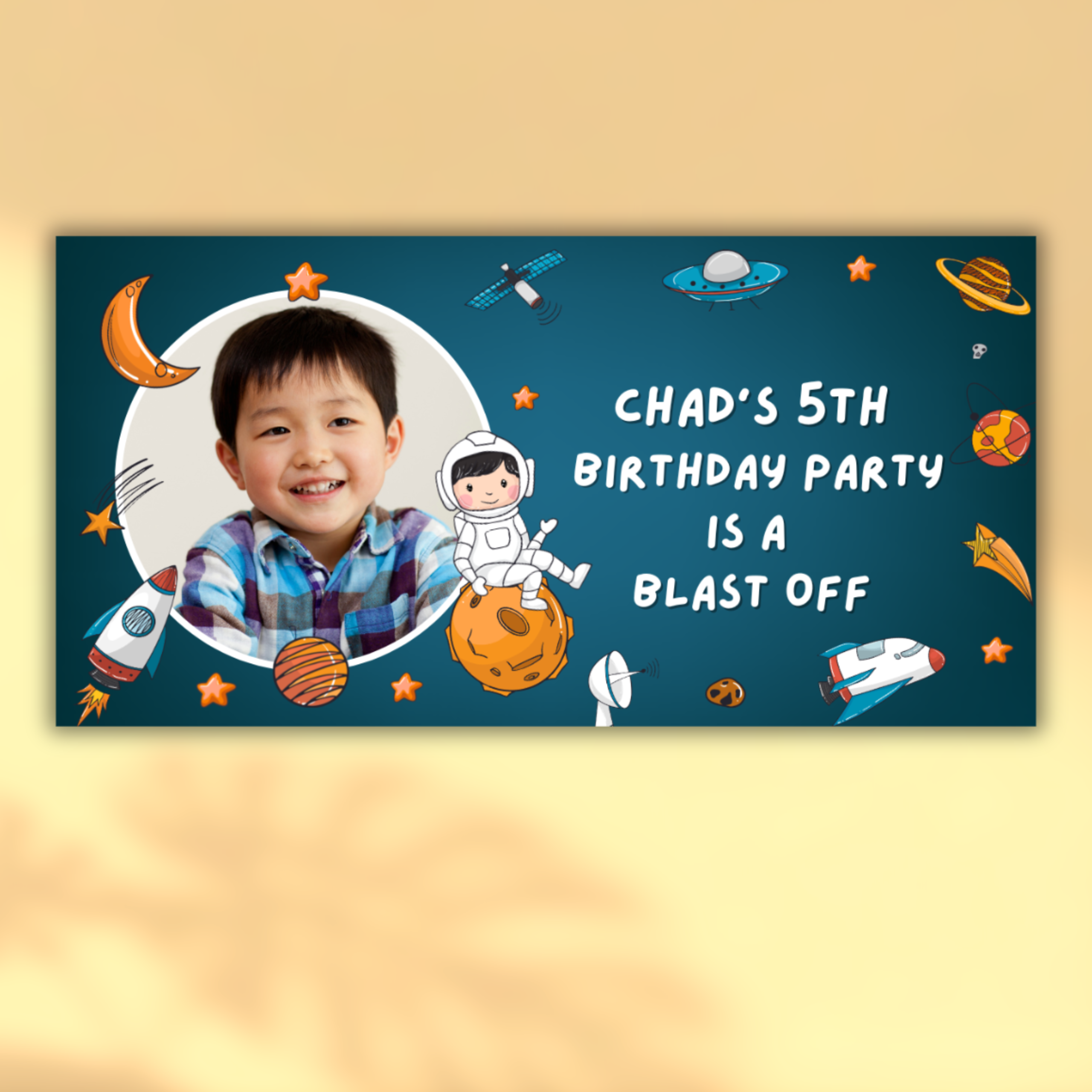 2 × 4-foot banner