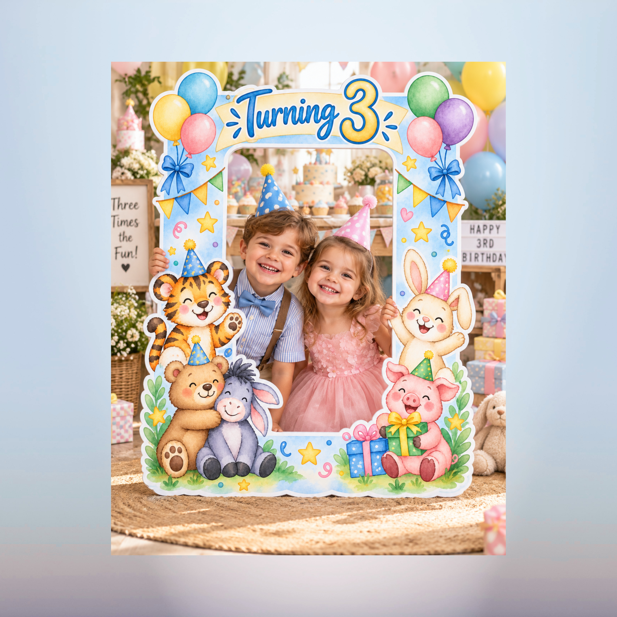 3rd Birthday Custom Selfie Frame – Kids Birthday Photo Booth Prop 3rd Birthday Custom Selfie Frame – Kids Birthday Photo Booth Prop