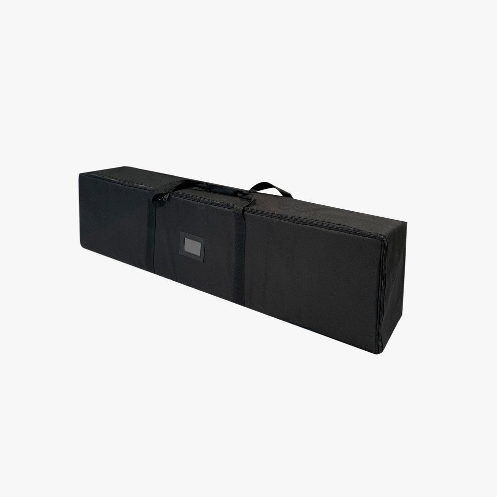 10 ft SEG Fabric Display – Carrying Bag Black zippered carrying bag with handles for the 10 ft SEG fabric display