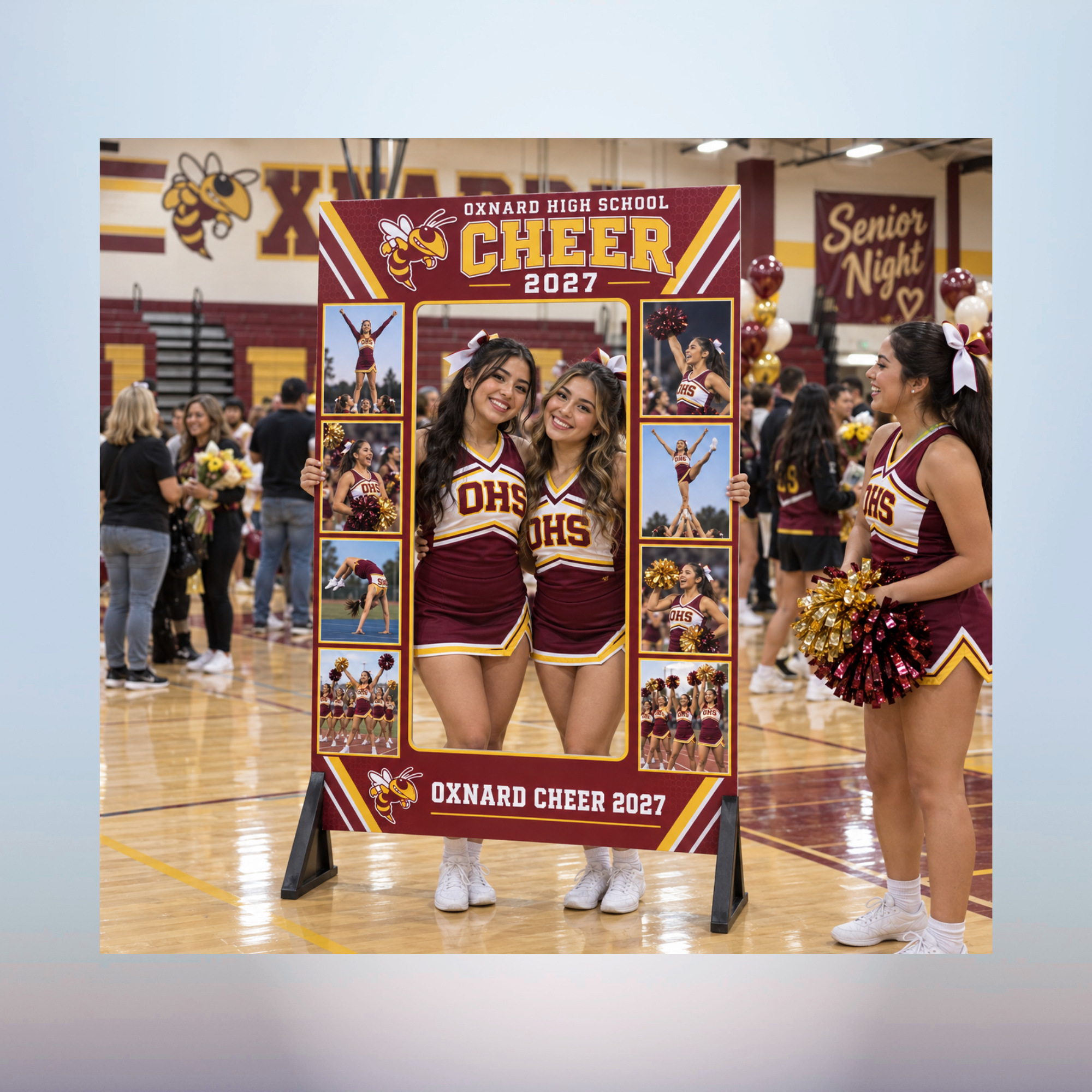 Oxnard High School Cheer Team Senior Night Selfie Frame Oxnard High School Cheer Team Senior Night Selfie Frame