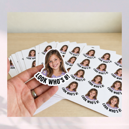 Personalized Birthday Photo Stickers