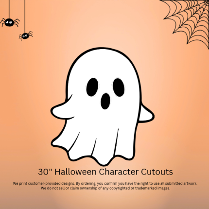 30 inch Halloween ghost cutouts