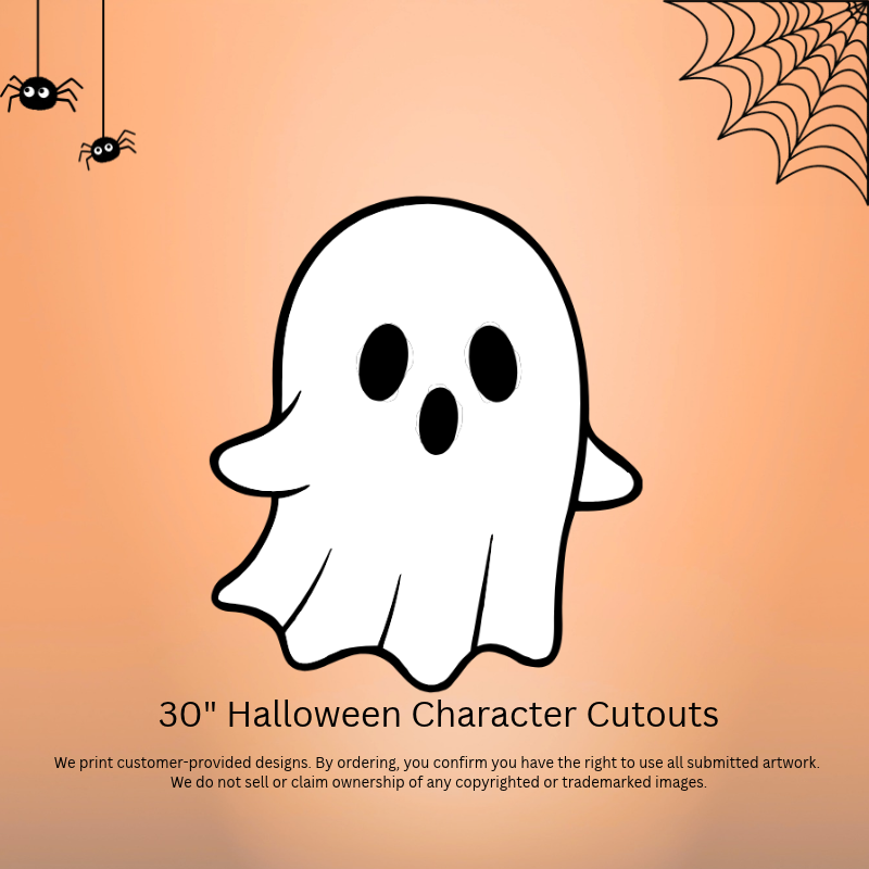 30 inch Halloween ghost cutouts