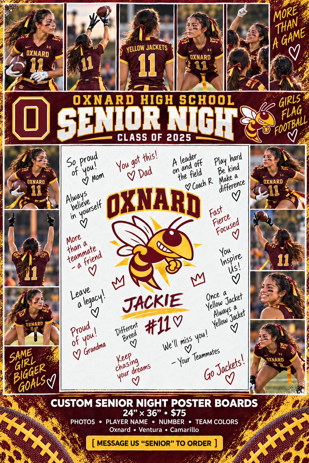 oxnard-girls-flag-football-senior-night-poster-board